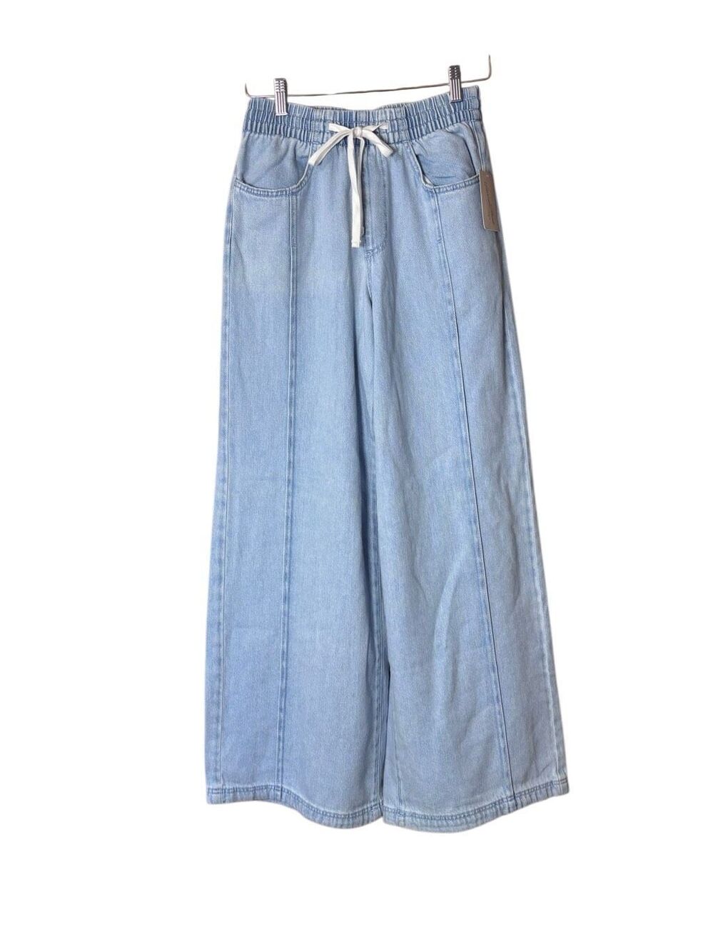 Universal thread Pull-On Wide-Leg Jeans Light Wash XS NEW
